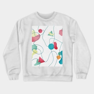 Geometric Miró Pattern Crewneck Sweatshirt